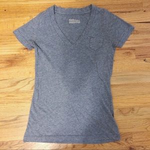 Mossimo Grey V Neck Pocket Tee - Size S